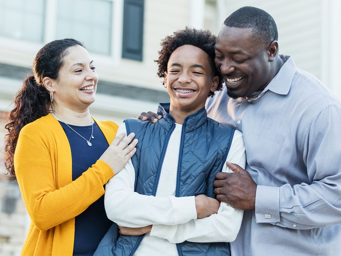 minority parents proud of their son