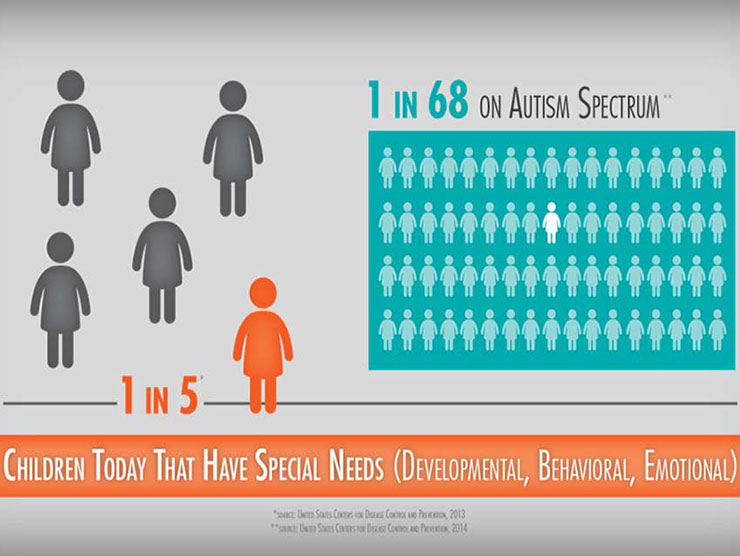 1 in 5 children have special needs graphic