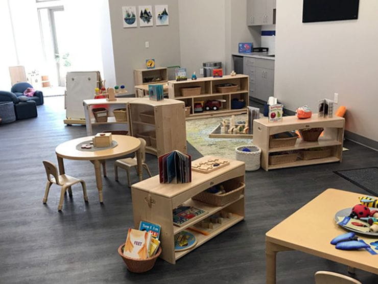 Inside the Bright Horizons at Recursion child care center