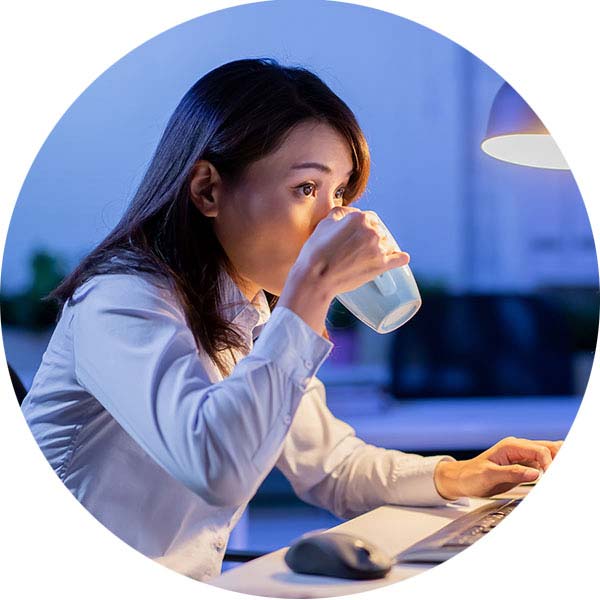 Bright Horizons Modern Family Index Woman Sipping Coffee