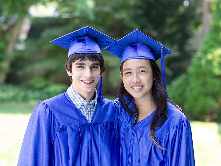 Two high school graduates