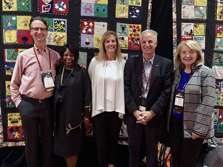 Rachel Roberston and colleagues at 2019 World Forum on Early Care and Education