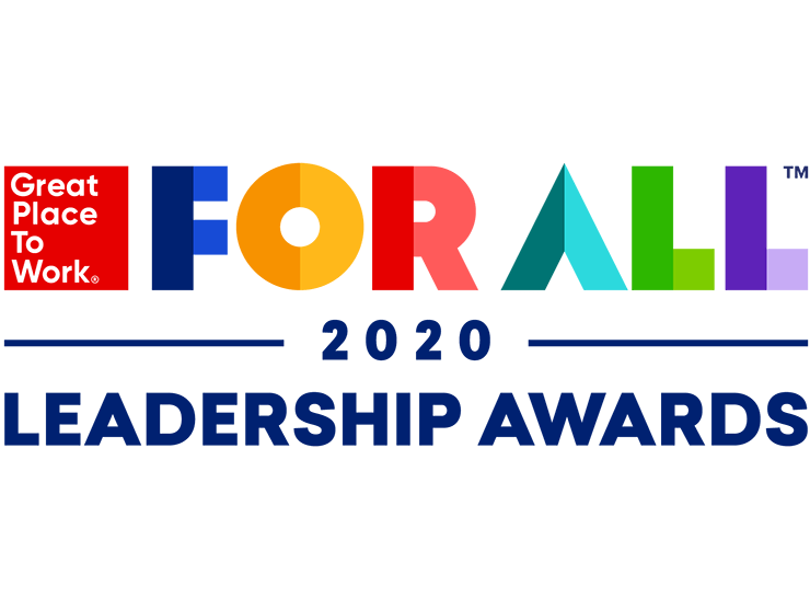 2020 GPTW Leadership Award logo w/ solid white background