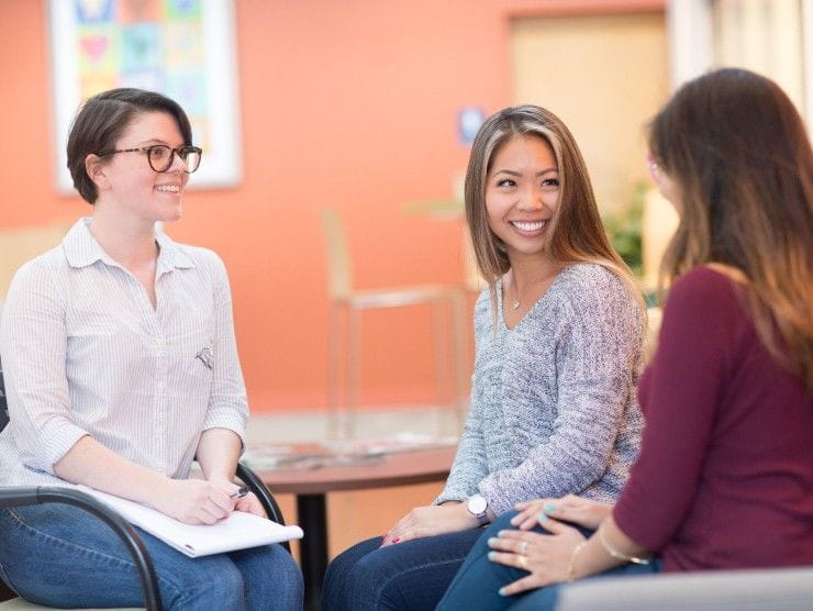 women talking 