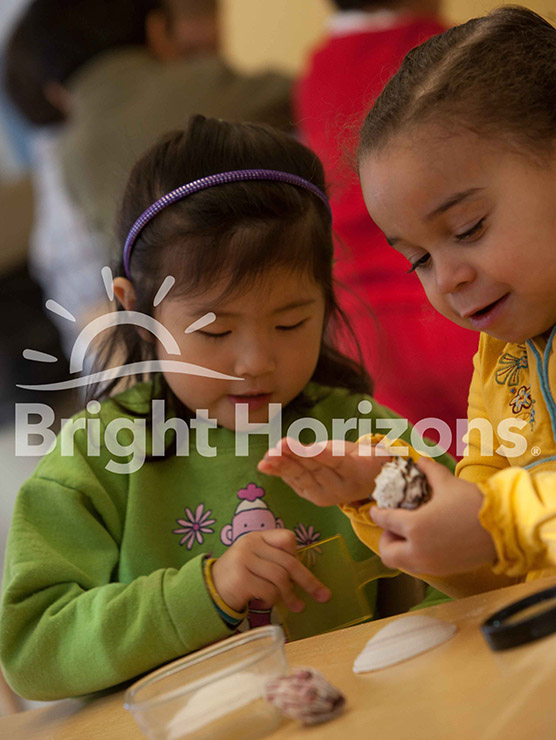 Preschool girls in Bright Horizons classroom