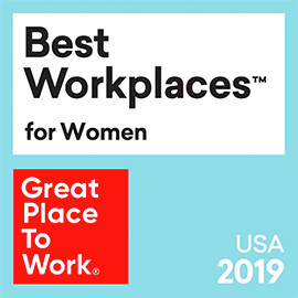 winner of the 2019 Best Workplaces for Women Award