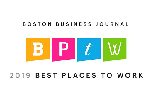 winner of the 2019 Boston Business Journal Best Places To Work Award