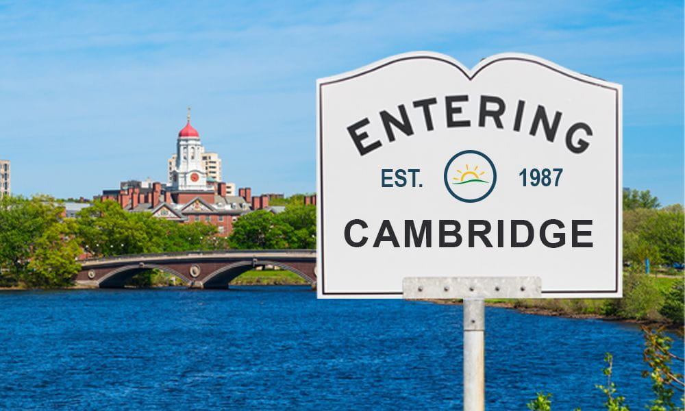 Entering Cambridge sign