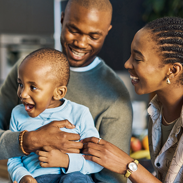 family smiling