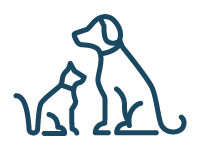 Icon of a dog and a cat