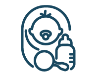 Icon of a baby holding a bottle