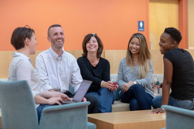 Group of Bright Horizons employees from different departments