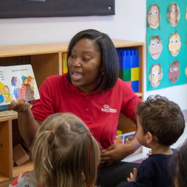 Black woman teaching class