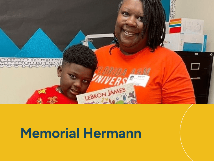 Memorial Hermann mother with son