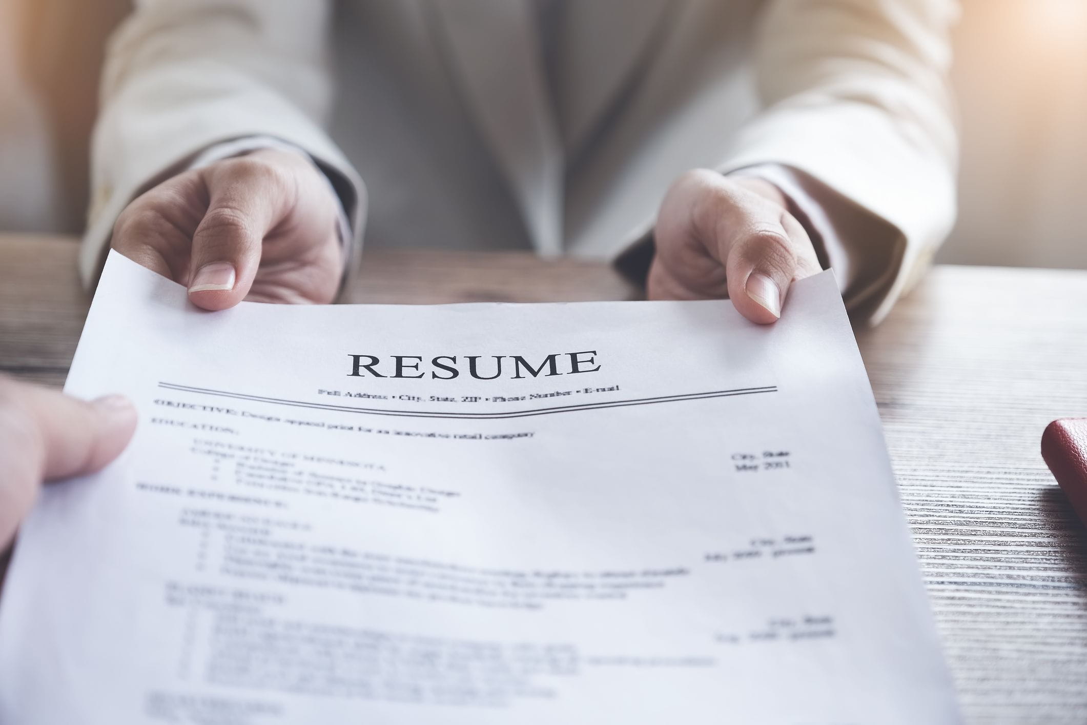 RESUME APPLICANT PICTURE