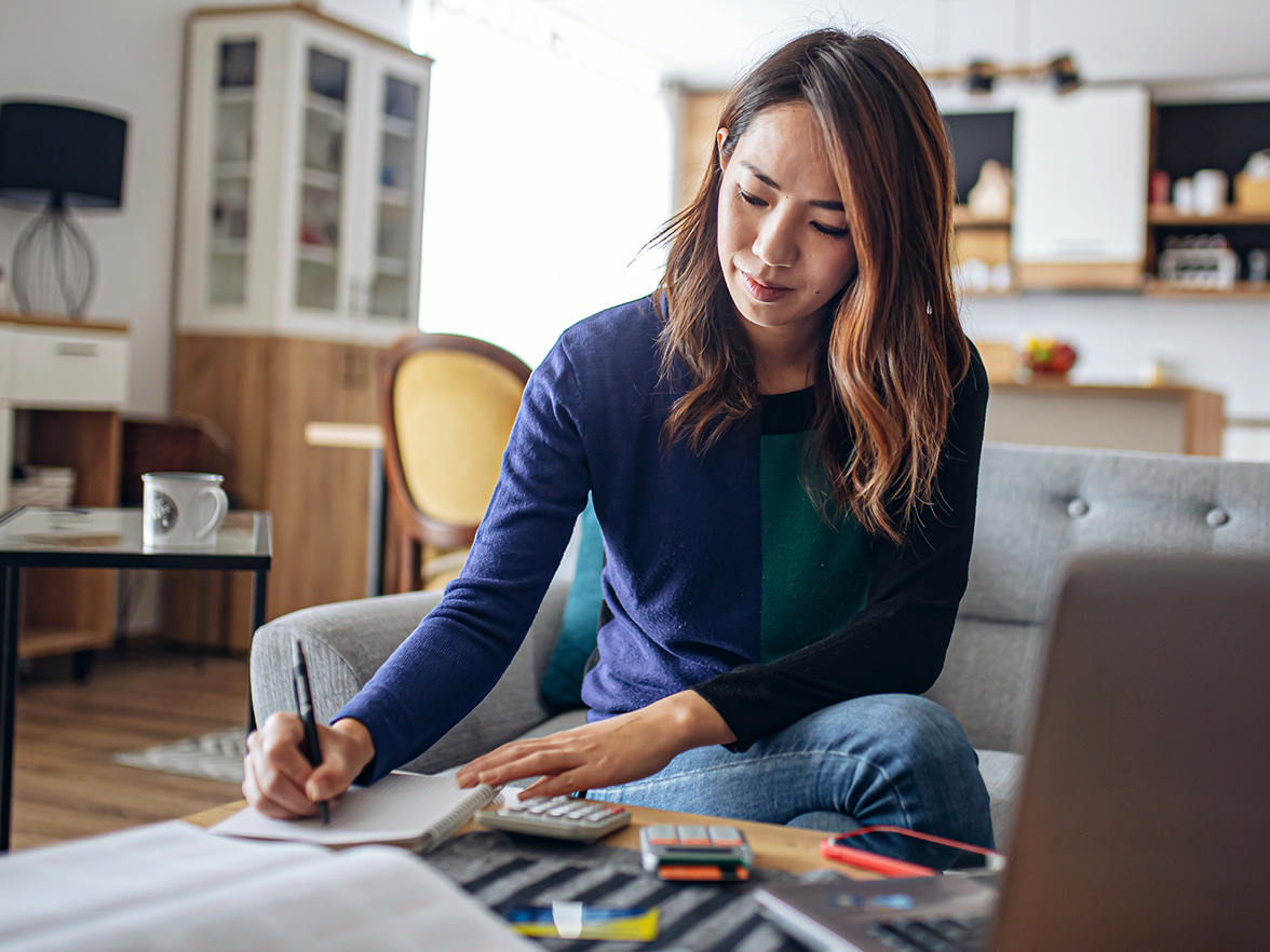 woman writing notes