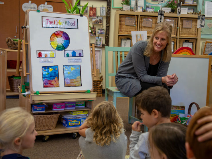 Rachel Robertson in classroom