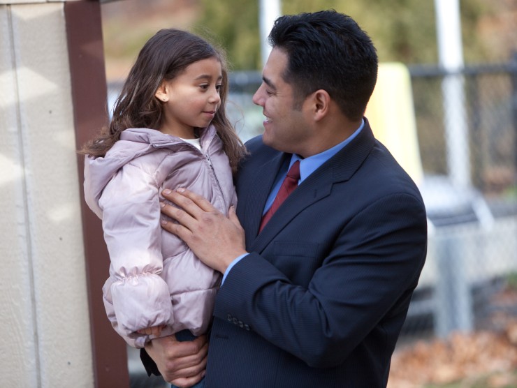 father with child