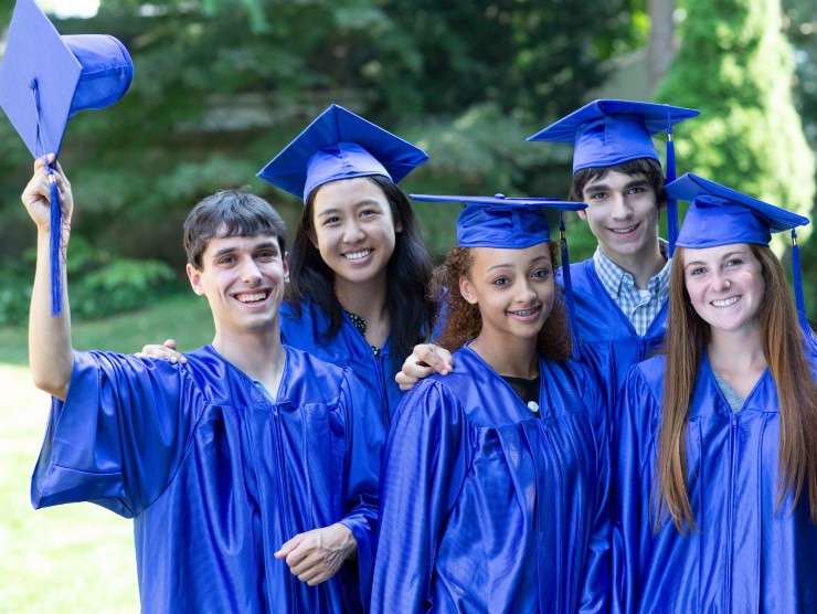 group of high school graduates 