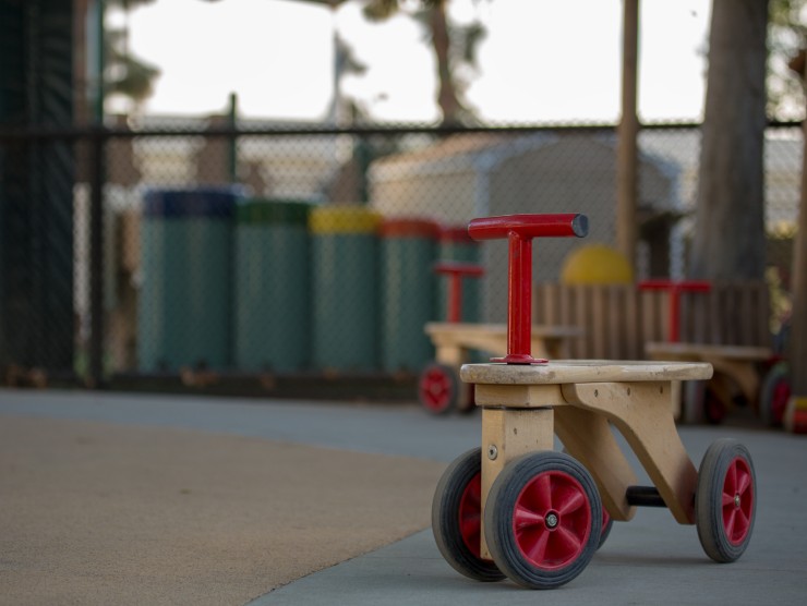 tricycle on playground 