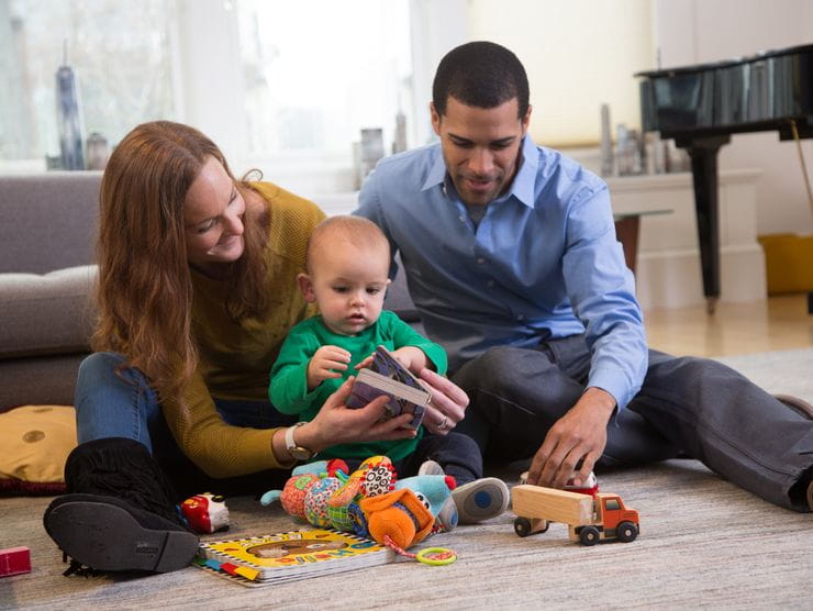 parents with baby