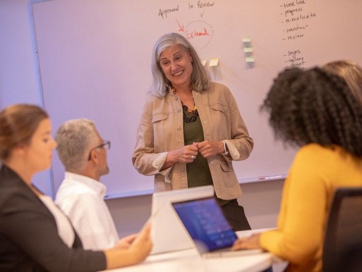 women in conference room 