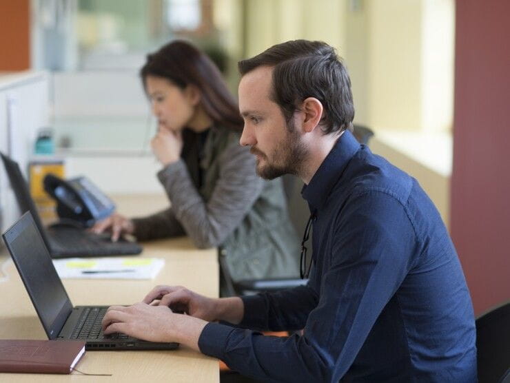 man with laptop 