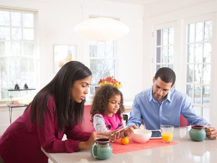 parents with child