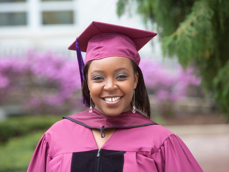 college graduate smiling 