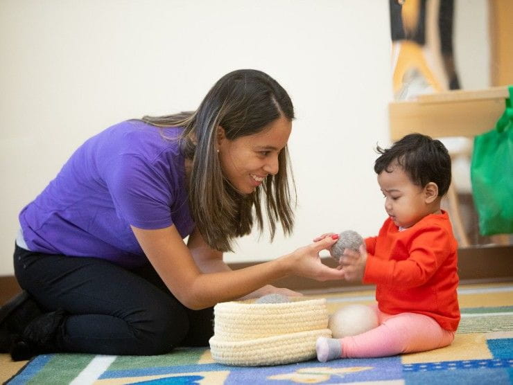 teacher and child 