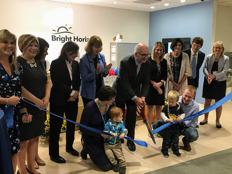 Ribbon cutting ceremony at Bright Horizons at University City