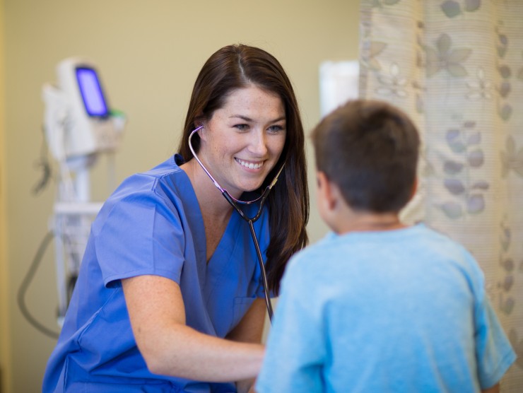 doctor with child 