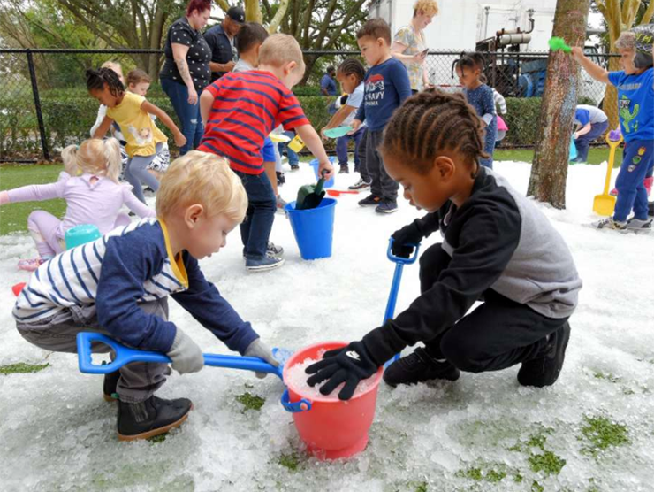 Snow day at Bright Horizons at the Avenues in Jacksonville, Florida