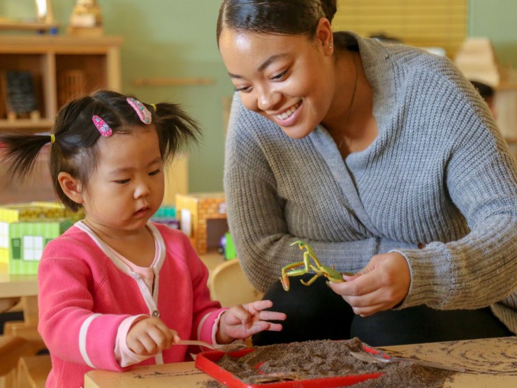 teacher and child 