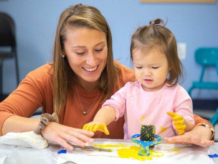 teacher and child 