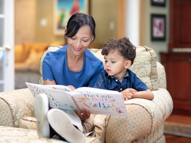 caregiver with child 