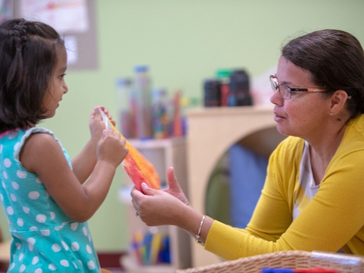 teacher and child 