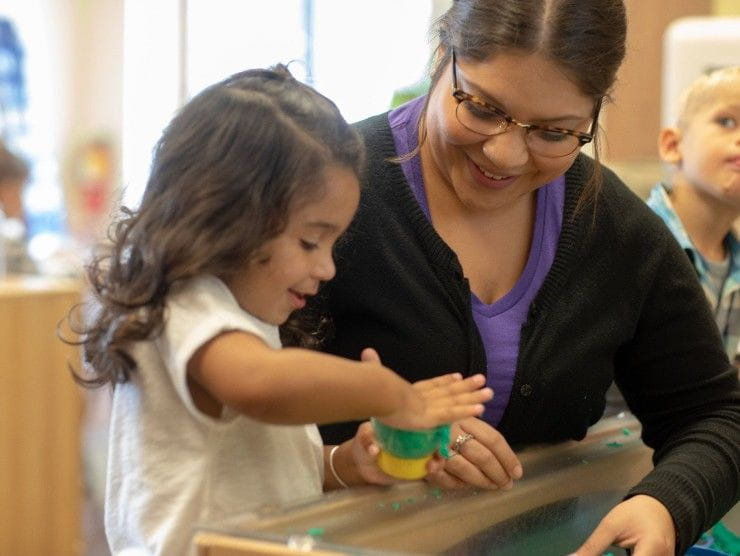 teacher and child 