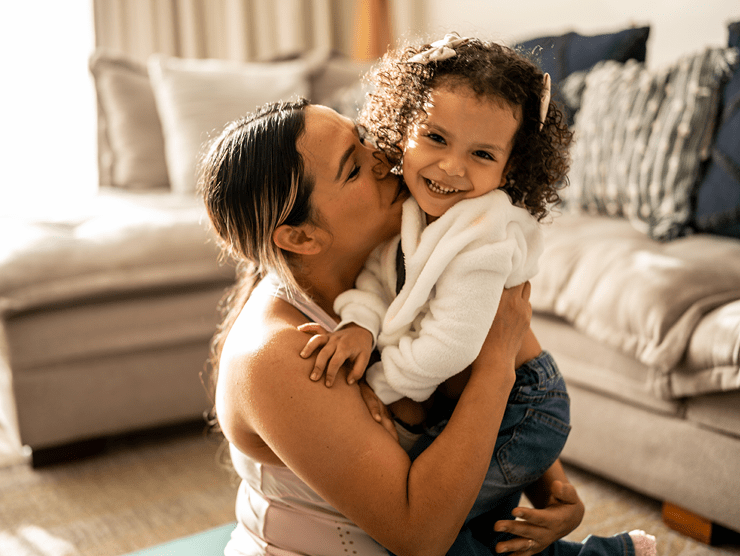 Mother and daughter spending time together 