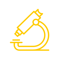 An icon of a microscope. 