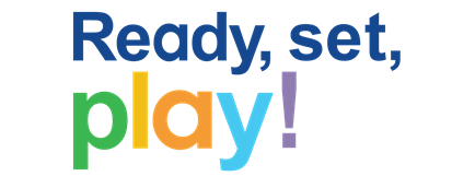 Ready, set, play logo