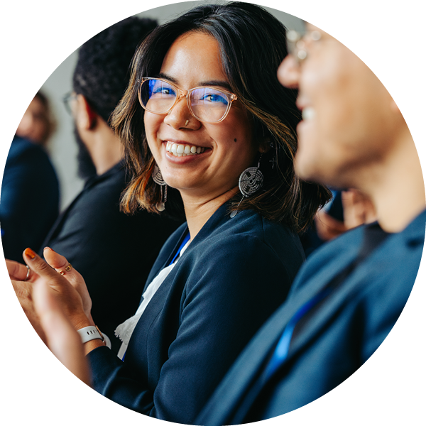 Professionals attending a conference