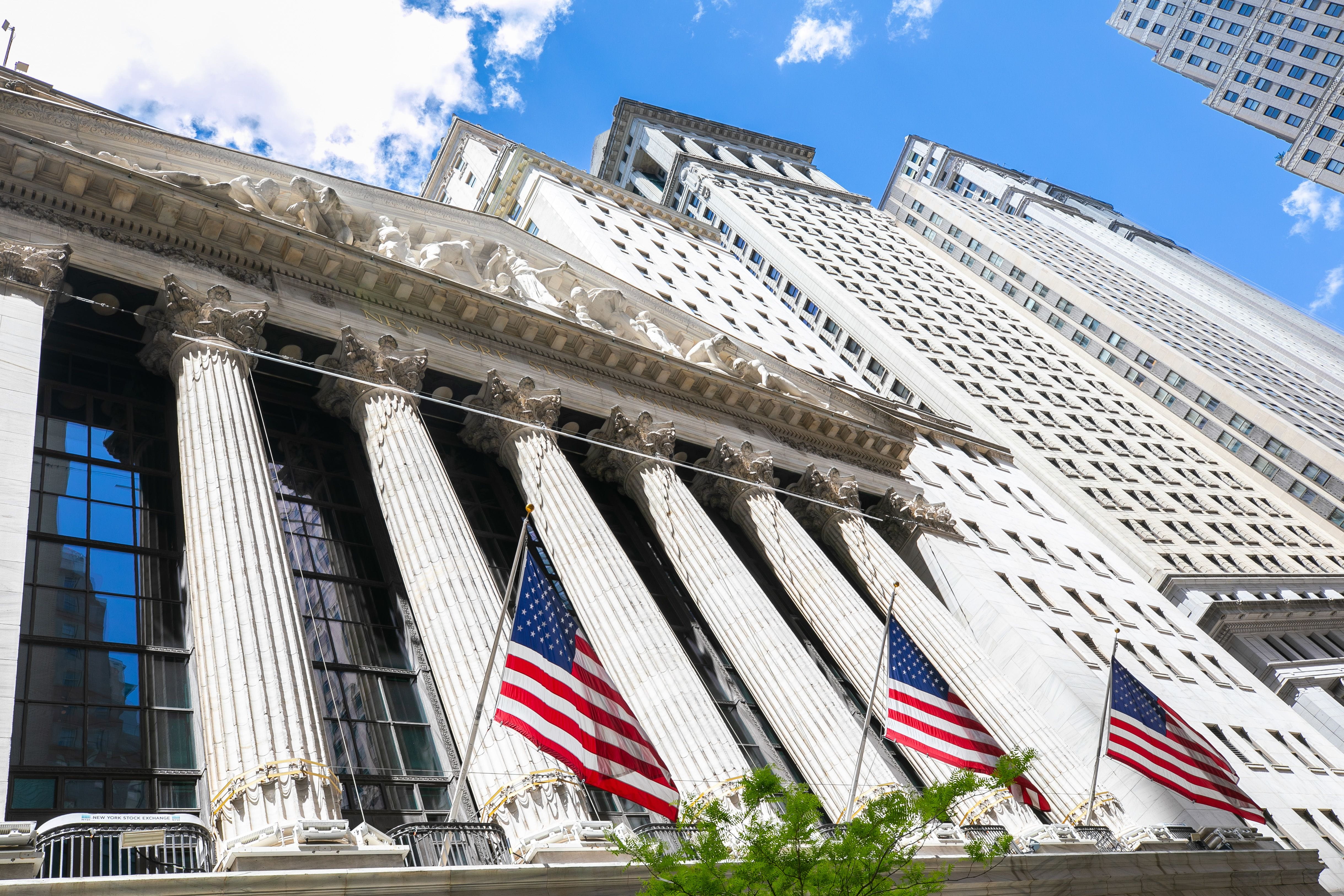 Exterior of the NYSE building. 
