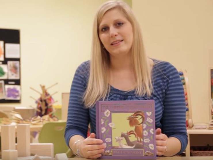 STEM learning at home shown by a preschool teacher at Bright Horizons