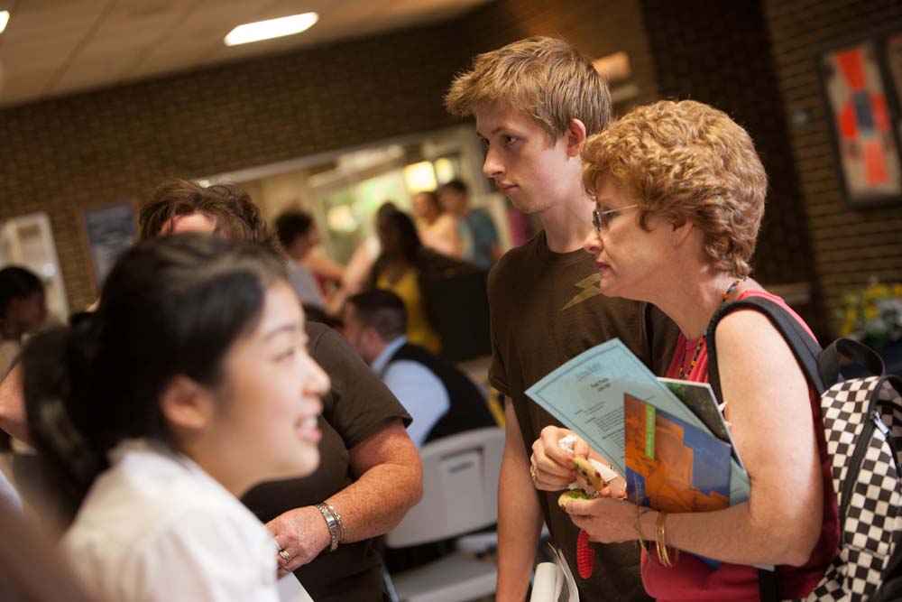 Student preparing for college with an academic focus