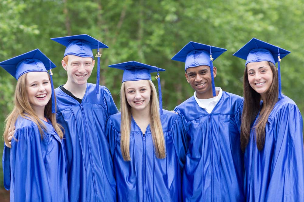 College coach advising students in a group setting