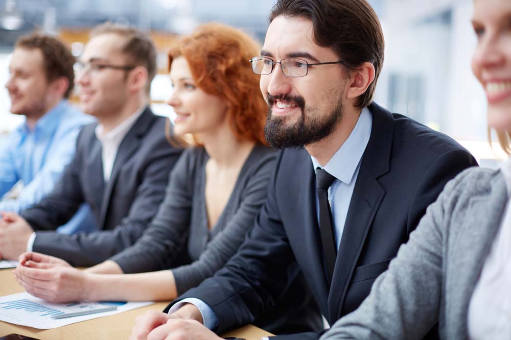 Discussing leadership and employee development