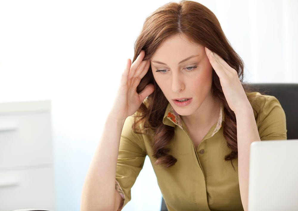 stressed employee without financial wellness