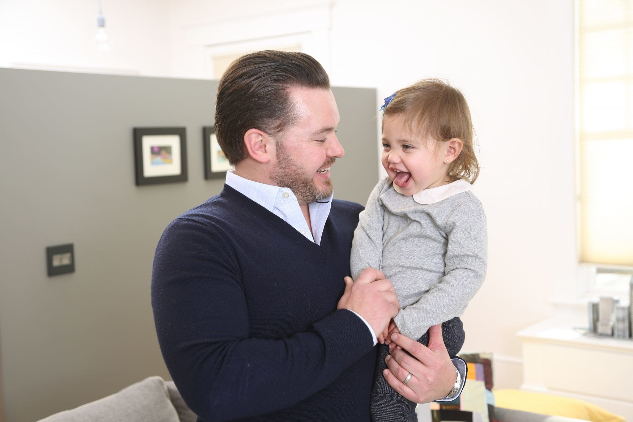 Father playing with his kid