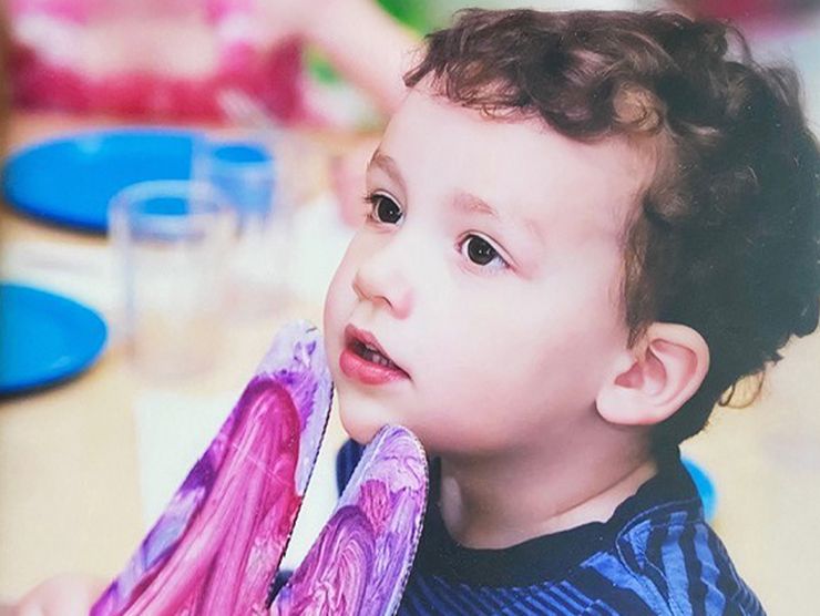 Young Theo in a Bright Horizons classroom